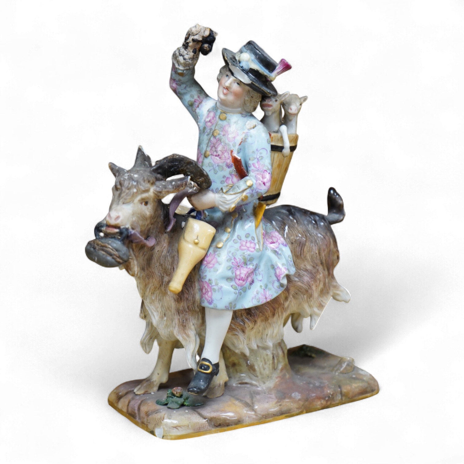 A Meissen figure of Count Bruhl's Tailor, after the model by J J Kändler, incised model number 171, 22cm